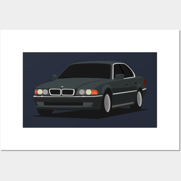 German Luxury Sedan Wall Art by TheArchitectsGarage